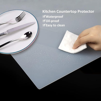 Silicone Mat Heat Resistant Mats for Countertop, Multipurpose Large Silicone Mats for Crafts Kitchen Workbench Size 36x24 inches Thick 2mm,Rolled Package,Translucent