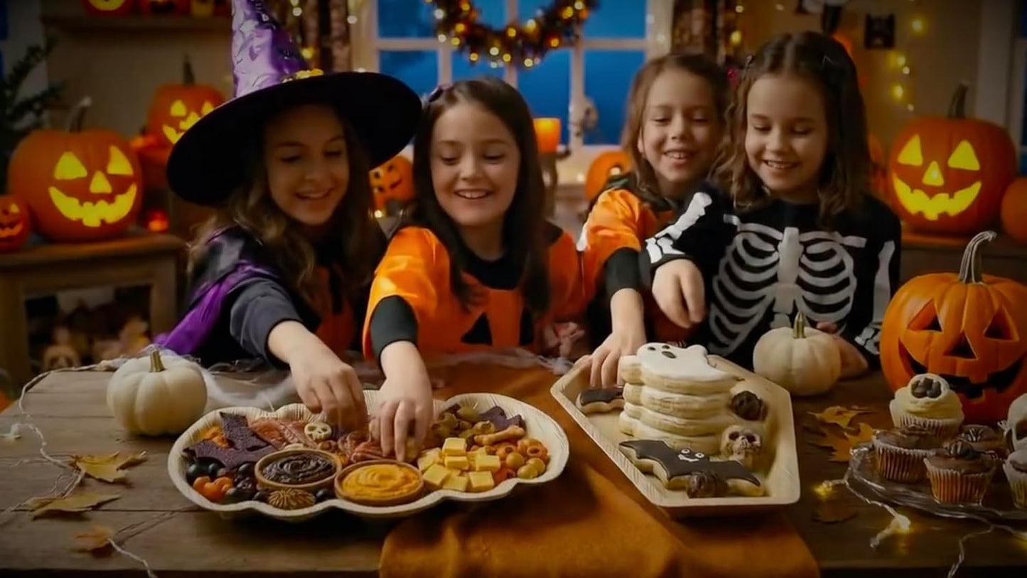 Charity Leaf Disposable Palm Leaf 22"x12" Coffin Trays (25 Pieces) Bamboo Like Serving Platters, Disposable Boards, Eco-Friendly Dinnerware for Christmas, Weddings, Catering, Events