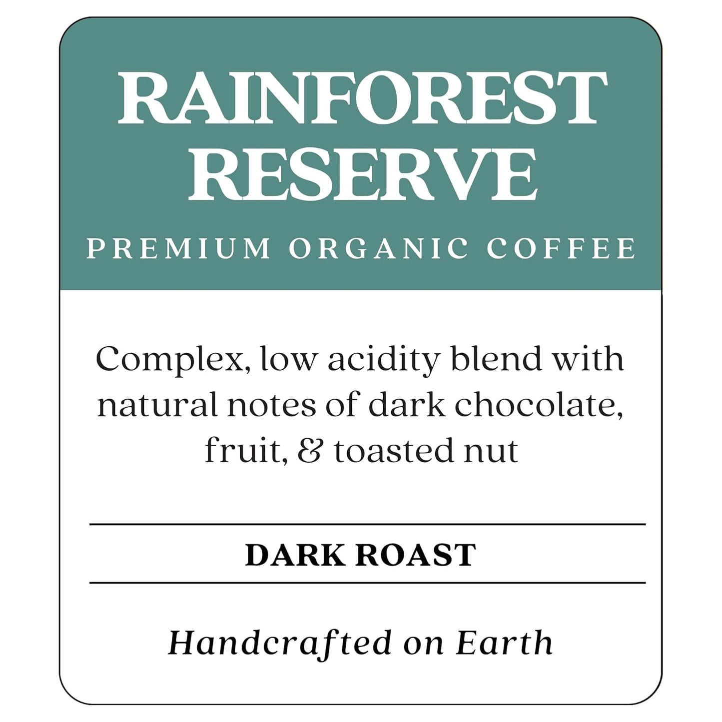 Copper Moon Single Serve Coffee Pods for Keurig K-Cup Brewers, Dark Roast, Rainforest Reserve Blend, 36 Count