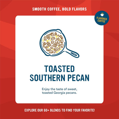 Cameron's Coffee Roasted Ground Coffee Bag, Flavored, Toasted Southern Pecan, 32 Ounce