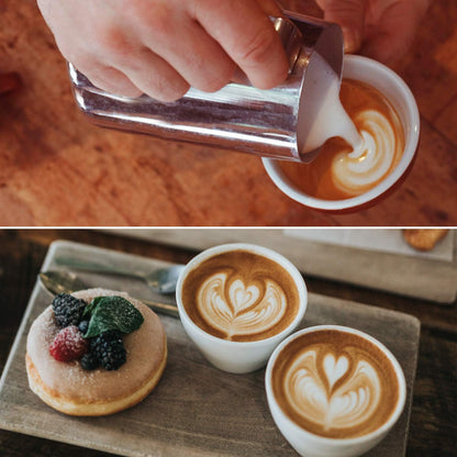 SIKEMAY Milk Frothing Pitcher Cup, 32oz/900ML Milk Frother Cup Stainless Steel Steaming Pitcher Milk Jug Coffee Latte Art Cappuccino Espresso Machine Accessories for Barista Steam Pitchers Tools