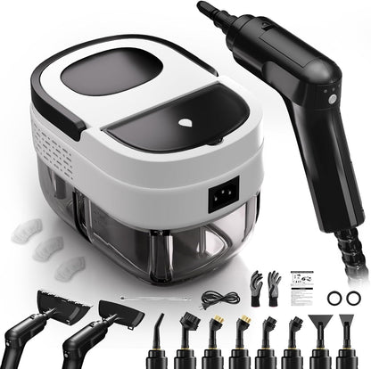 Steam Cleaner for Home, Steam Cleaner 2500w, High Pressure Steamer for Cleaning, 1.6L Water Tank, 3 Level Steam Control, High Heat Handheld Steamer for Kitchen, Bathroom, Upholstery, Car, Furnitur