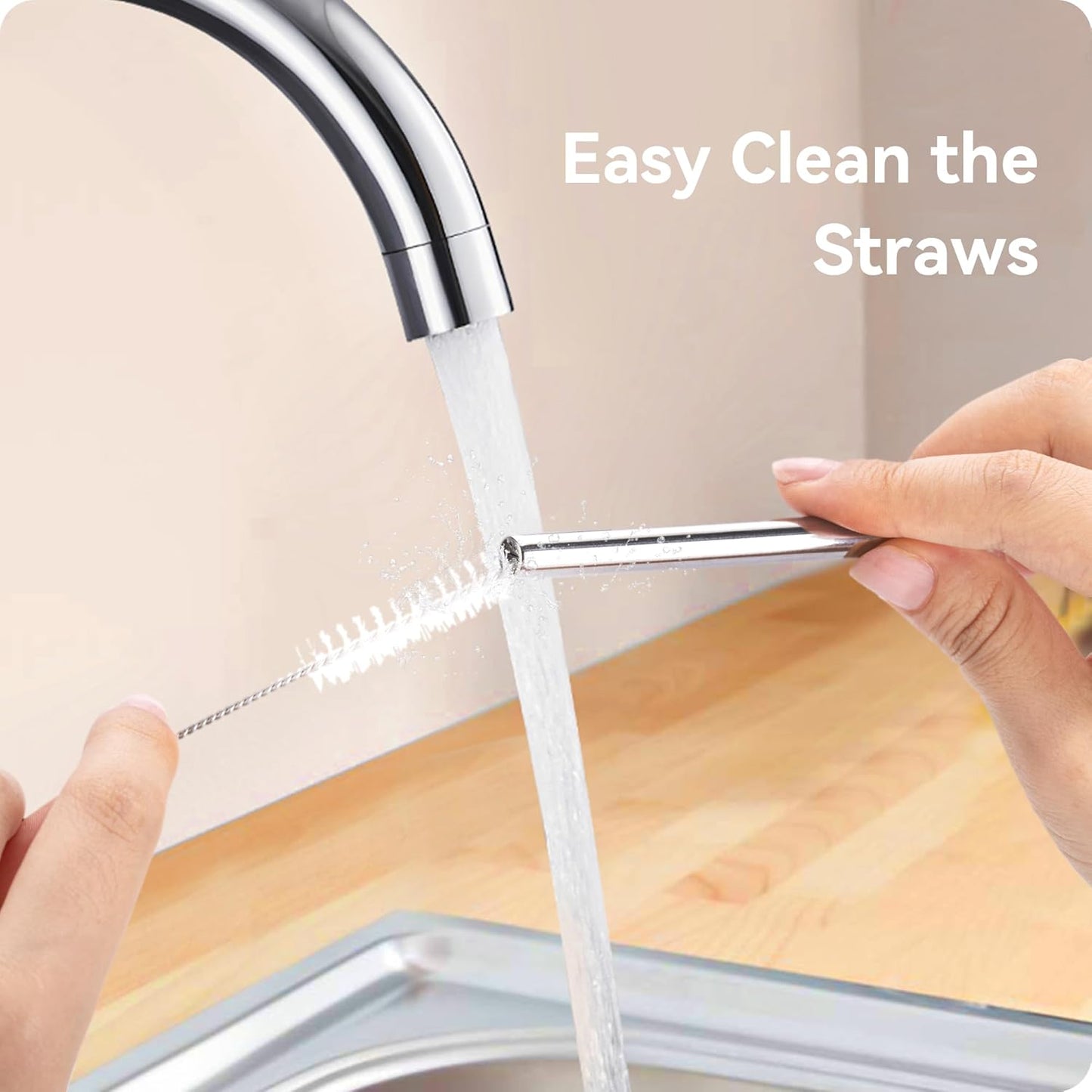 Reusable Stainless Steel Straws with Silicone Tip for Stanley 30oz, Metal Drinking Straws for 30oz Tumbler,3 Bent Tubes & 6 Tips& 1 Cleanr Brush (Ash)