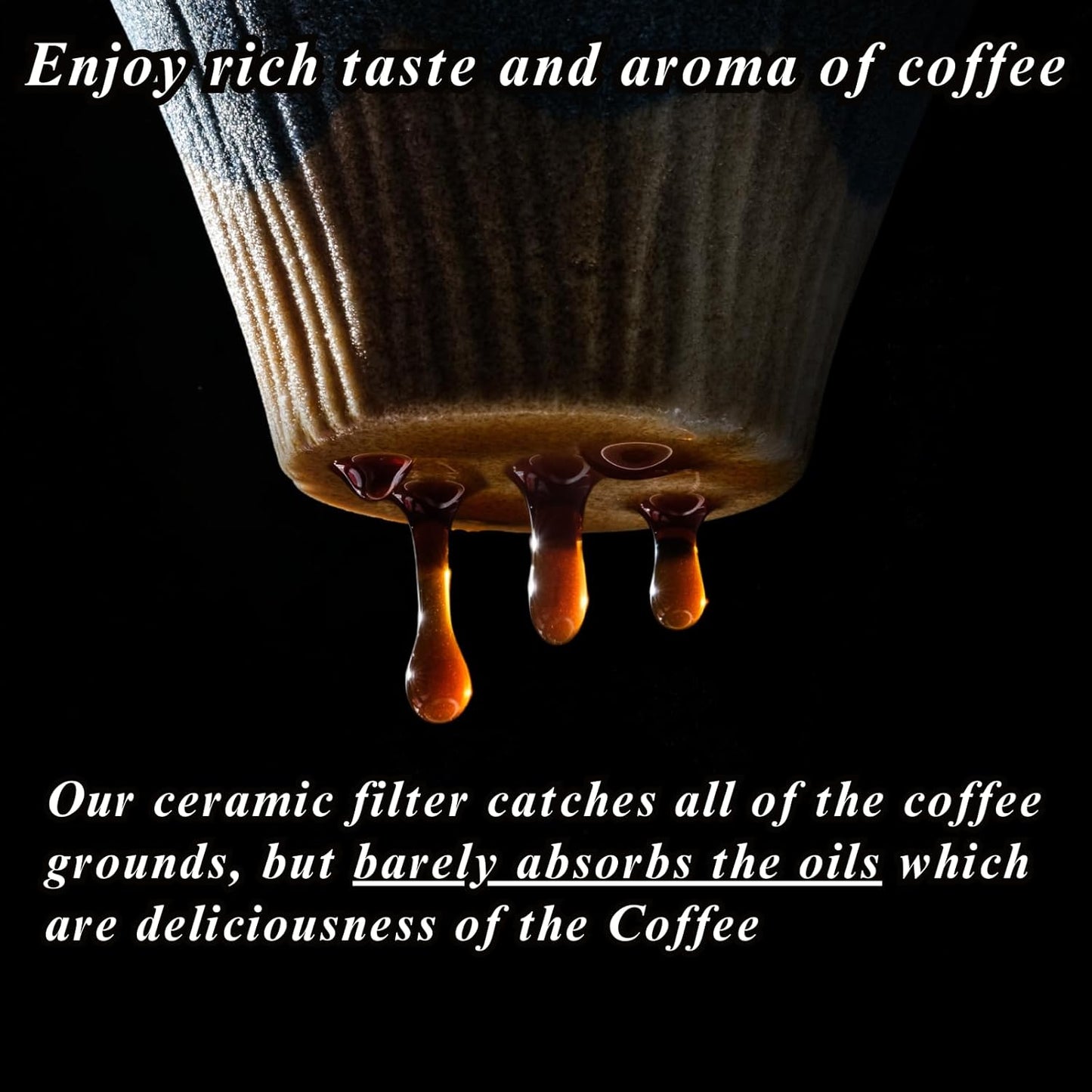 Ceramic Reusable Coffee Filter Dripper Paperless Sustinable Mt. Fuji Made in Japan (Red)