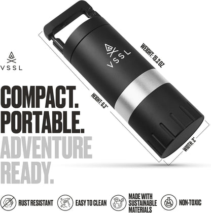 Java G25 Coffee Manual Coffee Grinder, Up To 25 Gram Capacity, Stainless Steel Conical Burr, Black