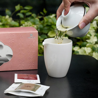iTeaworld Chinese Flower Tea Sampler - 6 Flavor Mixed Pack (Jasmine Black/Green/Tieguanyin/Liu Bao Tea, Osmanthus Tieguanyin, Rose Black Tea), Assorted Tea, 20 Individual Small Packages, 3.53oz