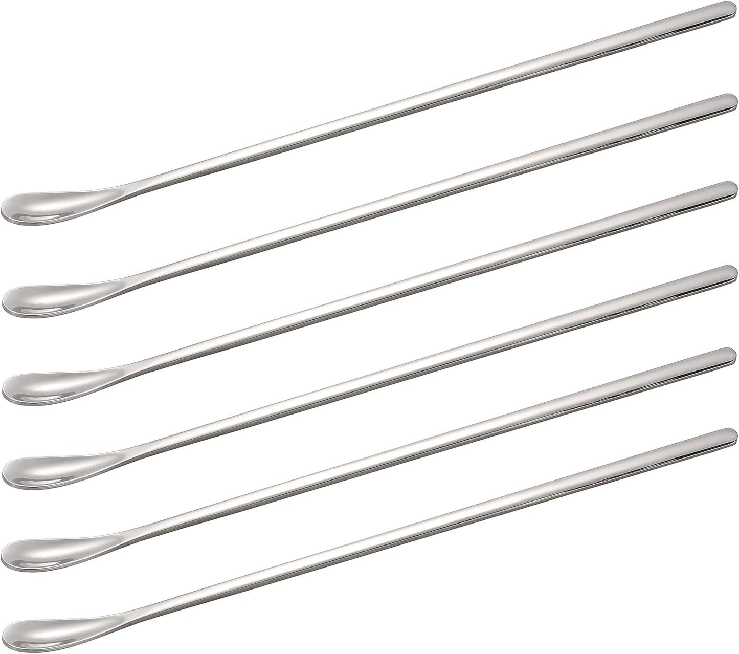 Stainless Steel Coffee Stirrers Spoons 6 Pieces Ice Tea Long Spoons Drink Stir Sticks Spoon for Bar Coffee Cocktail…
