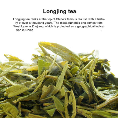 iTeaworld 4 Flavors Tea Samplers of Chinese Green Teas for Beginners,2025 New Tea Chinese Loose Leaf Tea, Included Longjing, Biluochun, Lu'an Guapian & Huangshan Maofeng(2.01oz)