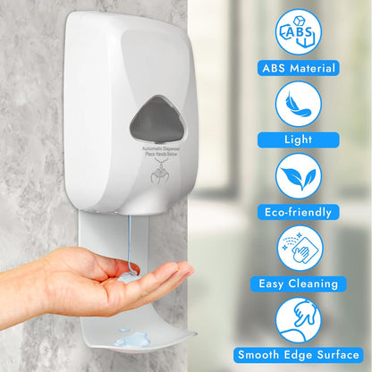 Dispenser Drip Tray Wall Mount Soap Dispenser Bracket,Laundry Detergent Drip Catcher Prevent Dripping and Spraying(White)