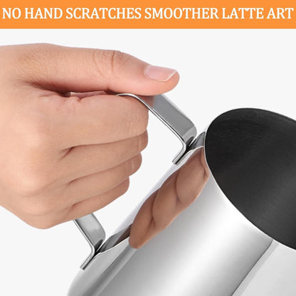 Milk Frothing Pitcher 900ml/30oz Steaming Pitchers Stainless Steel Milk/Coffee/Cappuccino/Latte Art Barista Steam Pitchers Milk Jug Cup For Coffee Lover