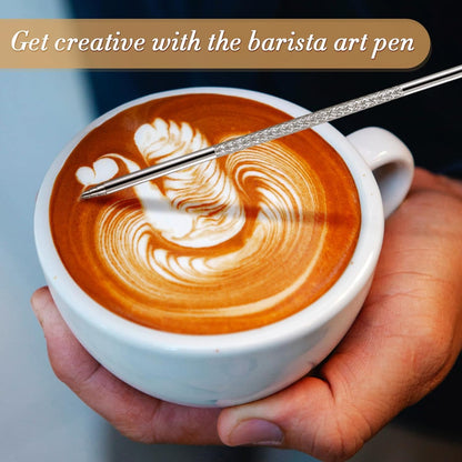 Milk Frothing Pitcher, 350ml/600ml (12oz/20oz) Milk Frother Cup Stainless Steel Jug Steaming Pitcher, Milk Coffee Cappuccino Latte Art Barista Steam Pitchers Milk Jug Cup with Decorating Pen