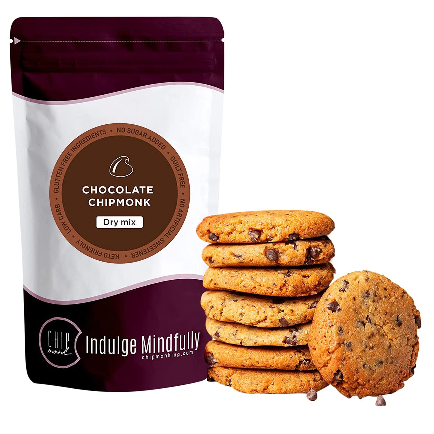 ChipMonk Cookie Mix - Zero or Low Carb Keto Friendly Snacks, Dessert, Cookies, Gluten-Free, High Fat and Protein, Low Sugar Sweet Snack Foods, Ketogenic Diet or Diabetics - Healthy, Nutrition Treats