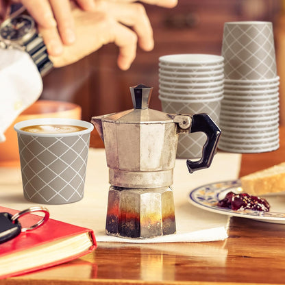 Rtteri 300 Pcs Count 3 oz Disposable Coffee Cups Disposable Espresso Cups Small Paper Cups 3 oz Cups for Coffee Tea Cocoa Juice Mini Paper Cups for Cafes Offices and Home