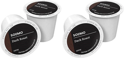 Amazon Brand - Solimo Dark Roast Coffee Pods, Compatible with Keurig 2.0 K-Cup Brewers 100 Count(Pack of 2)