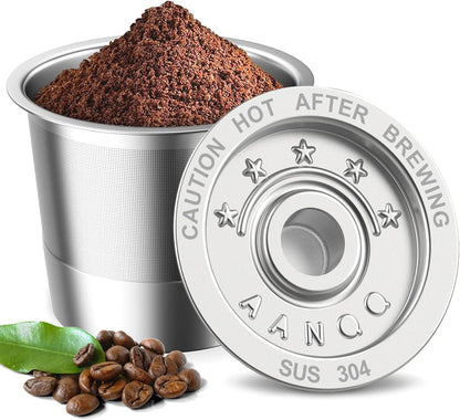 Reusable K Cup Coffee Pods for Keurig 1.0: Stainless Steel Refillable K Cup - Reusable Coffee Filter for Keurig 1.0 Coffee Maker, Permanent, Eco-Friendly, BPA-Free