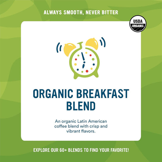 Cameron's Coffee Roasted Whole Bean Coffee, Organic Breakfast Blend, 32 Ounce
