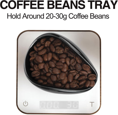 Coffee Bean Dosing Cup and Spray Bottle Set - Ceramic Espresso Accessories Kit, 8ml Static Reducing Sprayer for Cafe, Home Use | Barista-Approved Dosing Tools (Black)