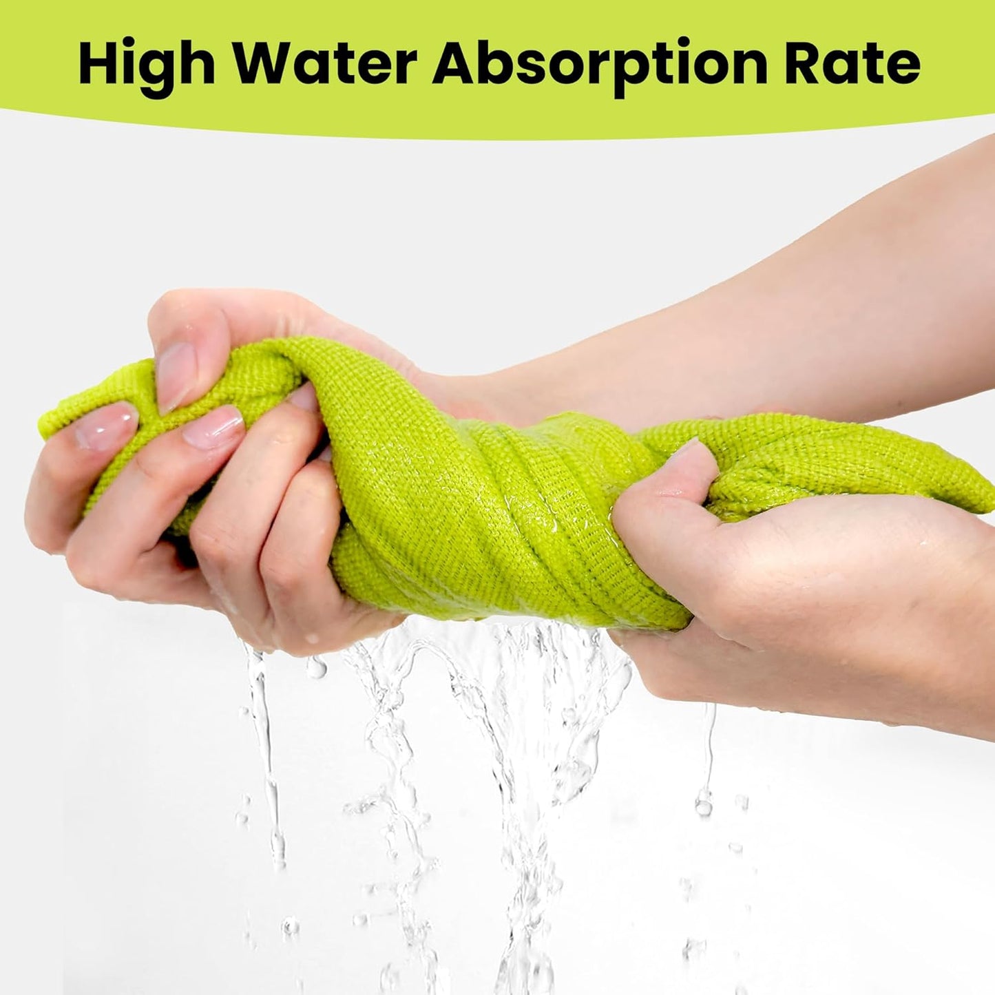Microfiber Cleaning Cloths,15 Bags, 11.8in*9in, Absorbent Cleaning Rags Towels with Dispenser Box for Car, House, Kitchen, Window