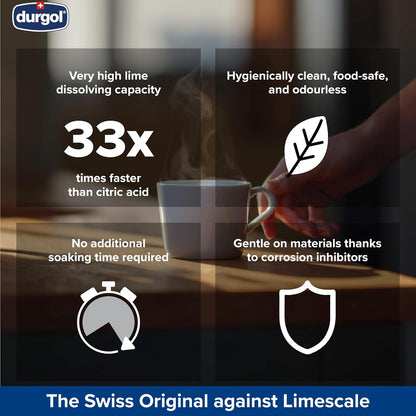 Durgol Swiss Espresso, Descaler and Decalcifier for All Brands of Espresso Machines and CoffeeMakers, 4.2 Fluid Ounces (Pack of 10)