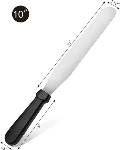 New Star Foodservice 38088 Straight Icing Spatula, 10-Inch Blade, 15-Inch Overall, Silver