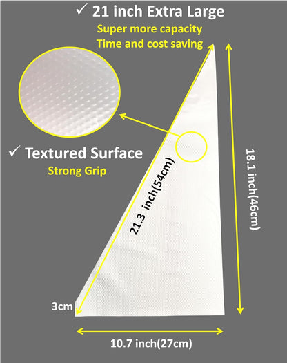 21 Inch Extra Large Piping Bags,100 Pack Disposable Pastry Bags,Thick Anti-Burst Icing Piping Pastry Bags For Frosting Decorating Cake Cupcake Cookie (21 Inch-100 Pack)