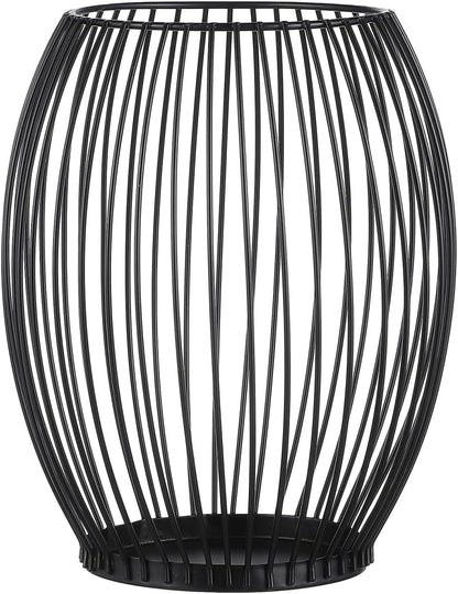 Luxshiny Coffee Pod Holder, Metal Espresso Pod Baskets Black Wire Baskets for Counter Small Space Storage Station Organizer Coffee Bar Accessories - 5.31"W x 6.09"H