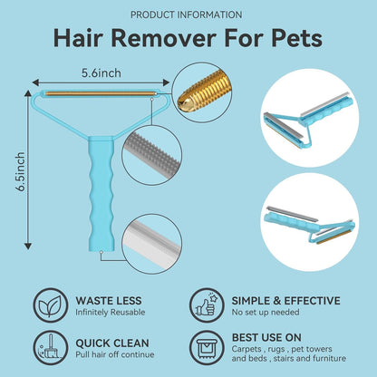 Cleaner Pro Fabric Shaver - Pet Hair Remover for Rugs, Couch, Carpet & Pet Towers (2pack)