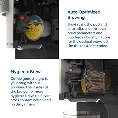 The Bundle | Single-Serve Coffee System | Includes 20 Coffee and Espresso B-Pods Coffee Brewer