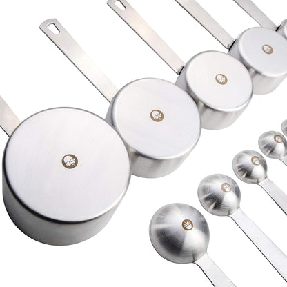Babish 10-Piece Stainless Steel Measuring Cups & Spoon Set
