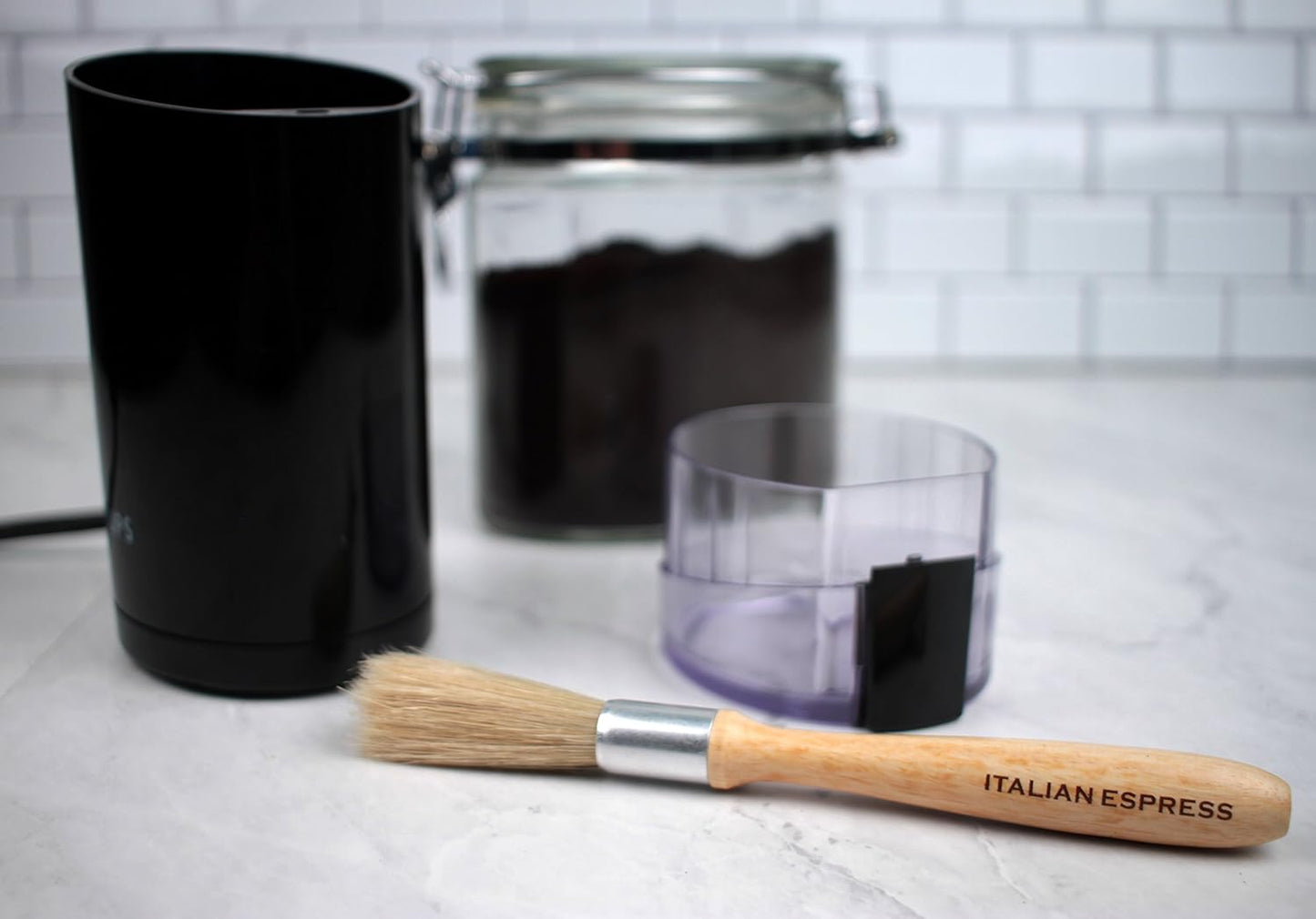 RSVP International Espresso Coffee Kitchen Cleaning Tool, Utility Brush, Stainless Steel