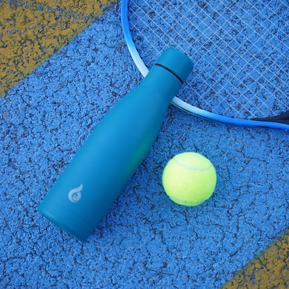 BJPKPK Insulated Water Bottle 12oz Small Stainless Steel Water Bottles Reusable Metal Thermos Keep Cold and Hot,Laguna