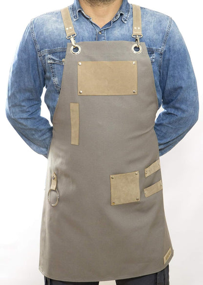 Men and Women Apron for Kitchen, Gardening, Artist, Chef, Work | Canvas, Waterproof, Adjustable Straps Unisex