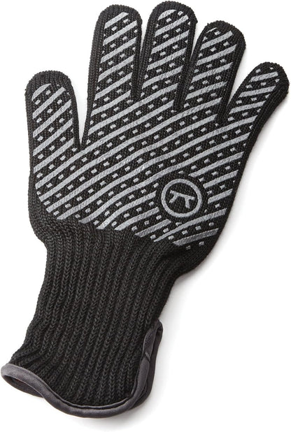 Outset 76441 Professional High Temperature Heat Deluxe Grill Glove, Large/X-Large, Black