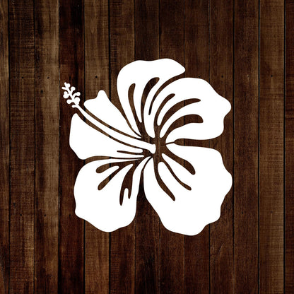MAGJUCHE Hibiscus Stencil 12 Inches, Reusable Spring Flower Stencil for Painting DIY Crafts Decor