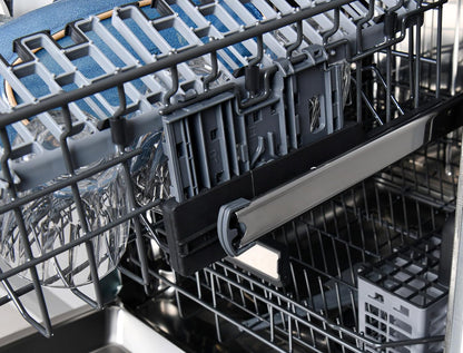 Kenmore Elite 24" Built-in Stainless Steel Tub Dishwasher TotalFlex 3rd, SmartWash, UltraWash, TurboDry, MoreSpace Plus Adjustable Rack, Energy Star Certified, Black