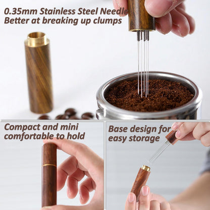 Espresso Tamper, Professional Spring Loaded Espresso Accessories with WDT Tool Espresso & Puck Screen, Compatible with 53mm/54mm Breville Portafilter, Coffee Tamper for Home & Commercial Use