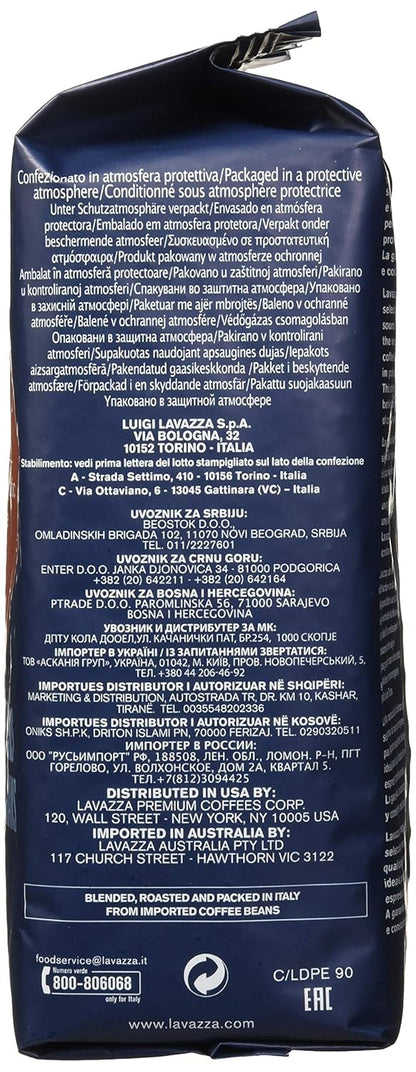 Lavazza Italian "Super Crema" Espresso Whole Bean Value Pack (3 x 2.2 lb bags)