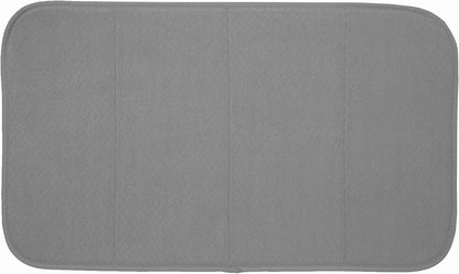 All-Clad Premium Reversible Dish Drying Mat for Kitchen: 16" x 28" Ultra-Absorbent, Long-Lasting, No Condensation, and Oversized for Large Pots and Pans - 1 Pack, Pewter