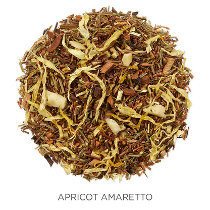Tea Forte Apricot Amaretto Premium Organic Loose Leaf Caffeine-Free Herbal Tea Blend Canister, Makes 35-50 Cups
