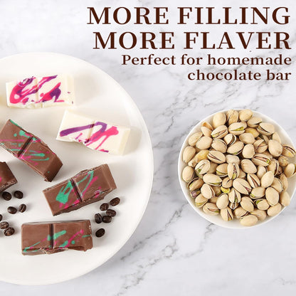 1 Inch Deep Chocolate Bar Mold, 3 Cavity Large Dubai Chocolate Molds, Thick Candy Bar Mould for Filling（2 Packs）