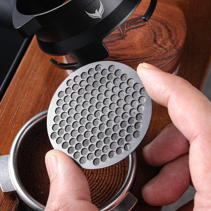 51mm Espresso Puck Screen - Premium Stainless Steel Coffee Filter, Enhanced Extraction, Compatible with Delonghi & More, Easy to Clean (Black, 51mm)