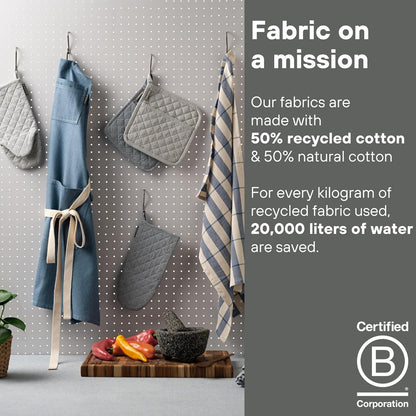 MEEMA Waist Apron with 3 Pockets | Waitress Apron | Waitress Apron with Pockets | Half Aprons With Pockets | Server Aprons Women