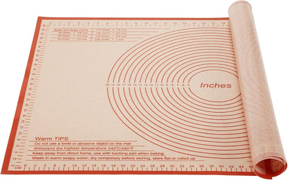 Silicone Pastry Mat 34x26 Inch Nonstick Baking Mats, Kitchen Counter Mat Perfect for Dough, Pastry, Dough Rolling, Kneading Board, Pie Crust, Fondant, Pasta, Pizza Mat