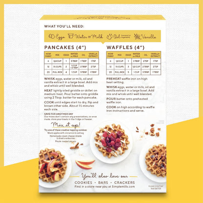 Simple Mills Almond Flour Pancake & Waffle Mix, Pumpkin - Gluten Free, Plant Based, Paleo Friendly, Breakfast 10.7 Ounce (Pack of 1)