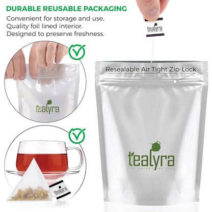 Tealyra - Scandinavian Wild Berry - 25 Bags - Black Currant - Goji Berry - Hibiscus Health Tonic - Loose Leaf Tea - Relaxing - Caffeine-Free - 25 Sachets