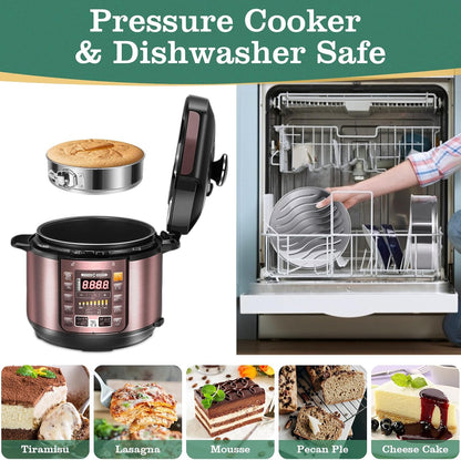 7 Inch Springform Cake Pan, Stainless Steel Springform Pans, Leakproof & Nonstick Cheesecake Pan with Removable Bottom, Round Spring Form Cake Pan For Baking