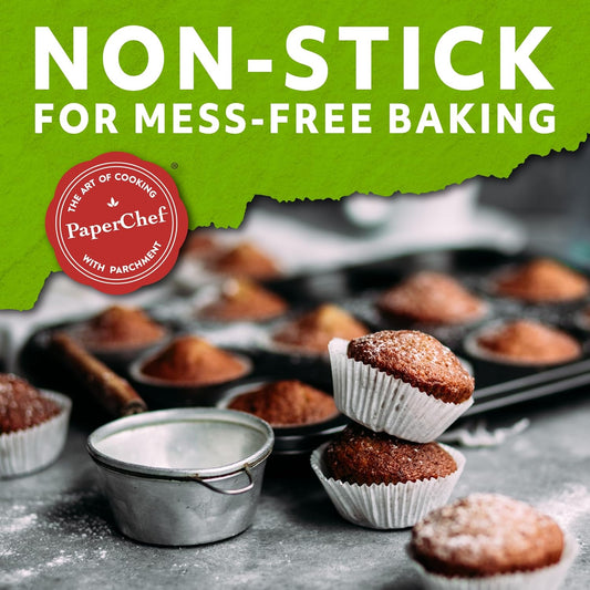 X-Large Parchment Baking Cups - Easy Release, Non-Stick Paper - 30 Count - 4 Pack