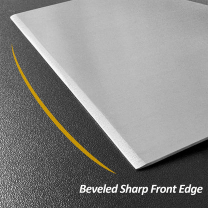 Vovoly Extra Wide Griddle Scraper, 5.5''x5.5'' Smashed Burger Scraper Grill Scraper Spatula Burger Turner - Full Tang Wooden Handle Professional Grade Grill Accessories, Knife Grade Stainless Steel