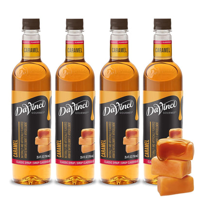 DaVinci Gourmet Classic Caramel Syrup, 25.4 Fluid Ounces (Pack of 4)