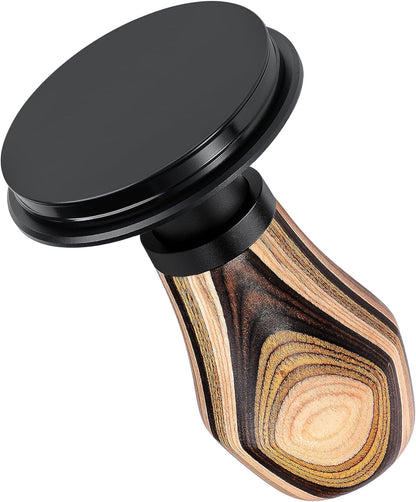 Normcore 53.3mm Coffee Tamper V4.1, Spring Loaded Tamper with Titanium PVD Coating Flat Base, Espresso Tamper Fits 54mm Breville Sage Portafilters, Colorful Wood Handle